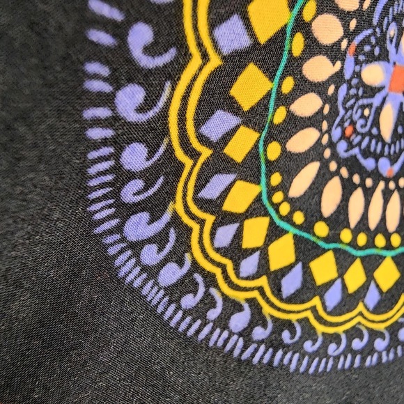 MAEVE Size 6 Abstract City Black Motif Anthropologie Mandala High Waist Shorts - Picture 7 of 10